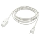 KOPPLA Cable de extensión, sin toma de tierra blanco, 3.6 m