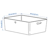 KUGGIS Caja, blanco, 37x54x21 cm