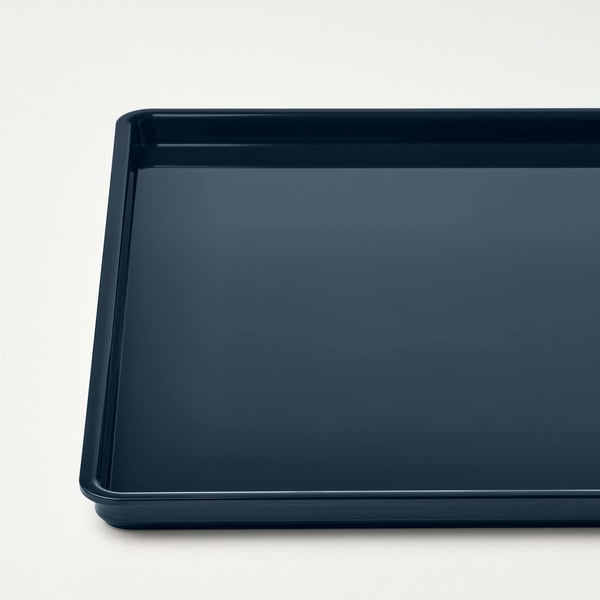 KUGGIS Tapa, negro-azul, 26x35 cm