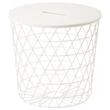 KVISTBRO Mesa de almacenamiento, blanco, 44 cm