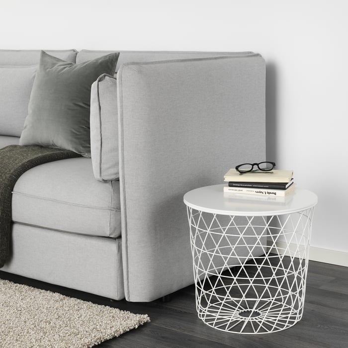 KVISTBRO Mesa de almacenamiento - blanco - IKEA