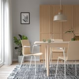 LÄKTARE Silla sala de juntas, chapa abedul/blanco