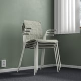 LÄKTARE Silla sala de juntas, Verde claro/blanco