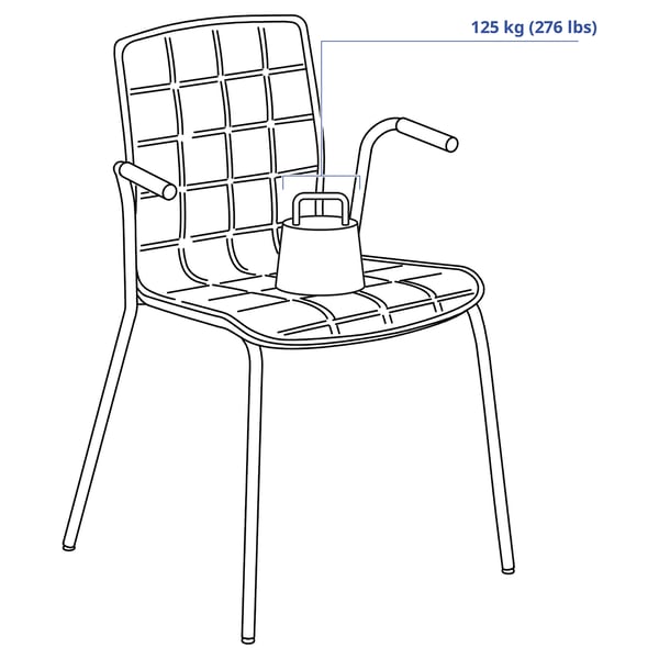 LÄKTARE Silla sala de juntas, Verde claro/blanco