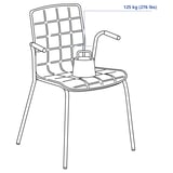 LÄKTARE Silla sala de juntas, Verde claro/blanco