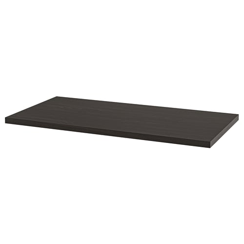LAGKAPTEN Tablero, negro-café, 120x60 cm