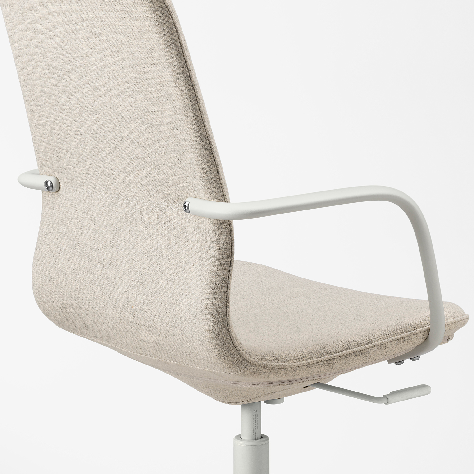 LÅNGFJÄLL Silla sala de juntas c/reposabrazos Gunnared beige/blanco