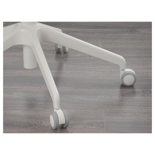 LÅNGFJÄLL Silla sala de juntas c/reposabrazos, Gunnared gris oscuro/blanco