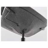 LÅNGFJÄLL Silla sala de juntas c/reposabrazos, Gunnared gris oscuro/negro