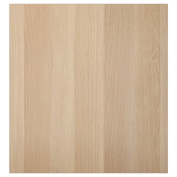 LAPPVIKEN Puerta, efecto roble tinte blanco, 60x64 cm