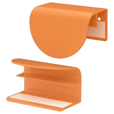 LATMASK Manija tipo clip, naranja, 60 mm 2 piezas