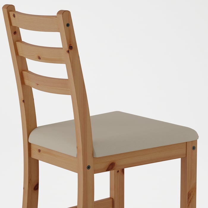 LERHAMN Silla, Tinte envejecido claro/Vittaryd beige - IKEA