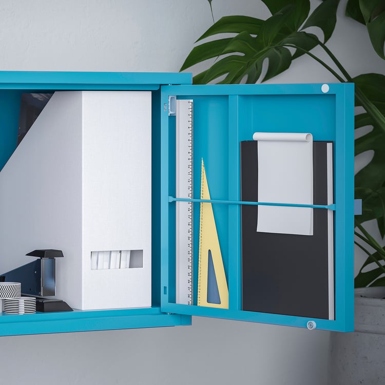 LIXHULT Combinación de almacenamiento - carbón/azul - IKEA