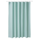 LUDDHAGTORN Cortina para regadera, turquesa, 180x180 cm