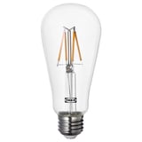 LUNNOM Bombilla LED E26 150 lúmenes, forma de gota transparente