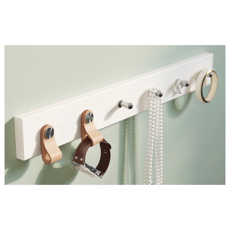 LURT Perchero con 6 ganchos - tinte blanco - IKEA