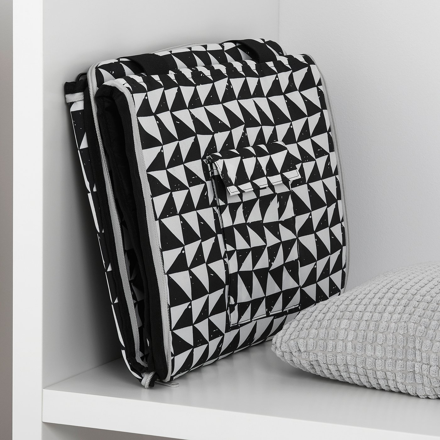 LURVIG Bolsa de viaje para mascota, blanco/negro - IKEA
