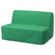 LYCKSELE MURBO Sofá-cama 2 asientos, Vansbro verde vivo