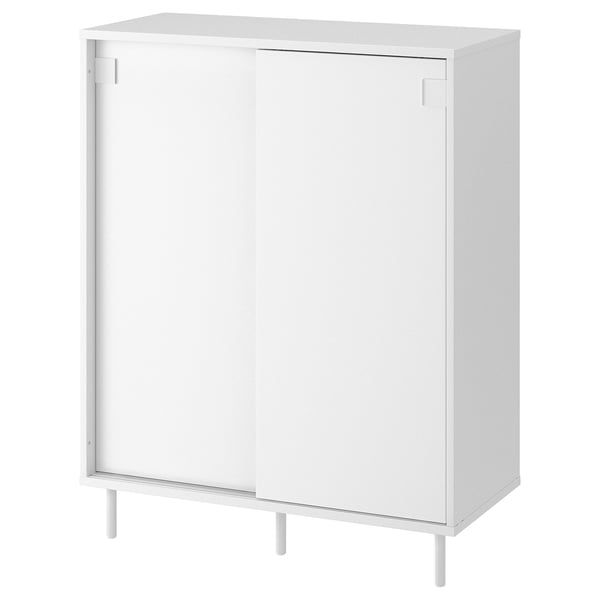 MACKAPÄR Zapatero con almacenaje, blanco, 80x35x102 cm