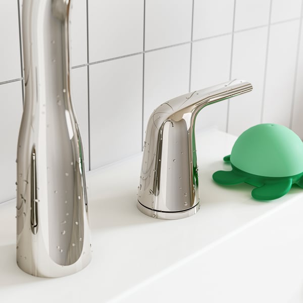 MACKSJÖN Grifo p/lavabo montaje espaciado, cromado, 20 cm