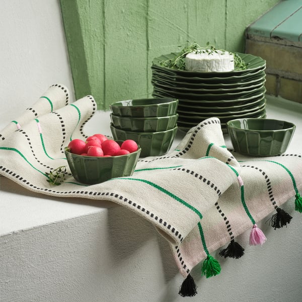 MÄVINN Tazón, verde, 14 cm