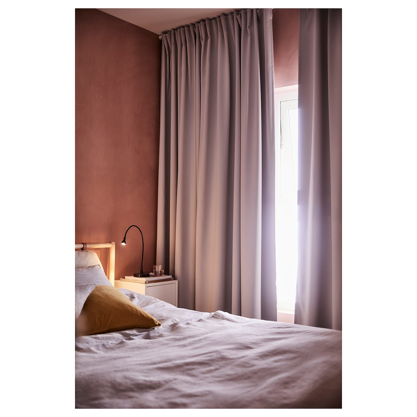 majgull cortinas oscuras 1 par gris claro 145x250 cm