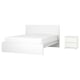 MALM / STORKLINTA Muebles p/recámara, juego de 2, blanco, Matrimonial