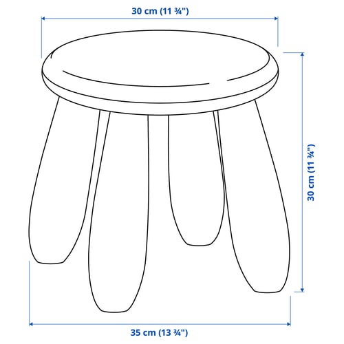 MAMMUT Taburete niños, int/ext/rosa