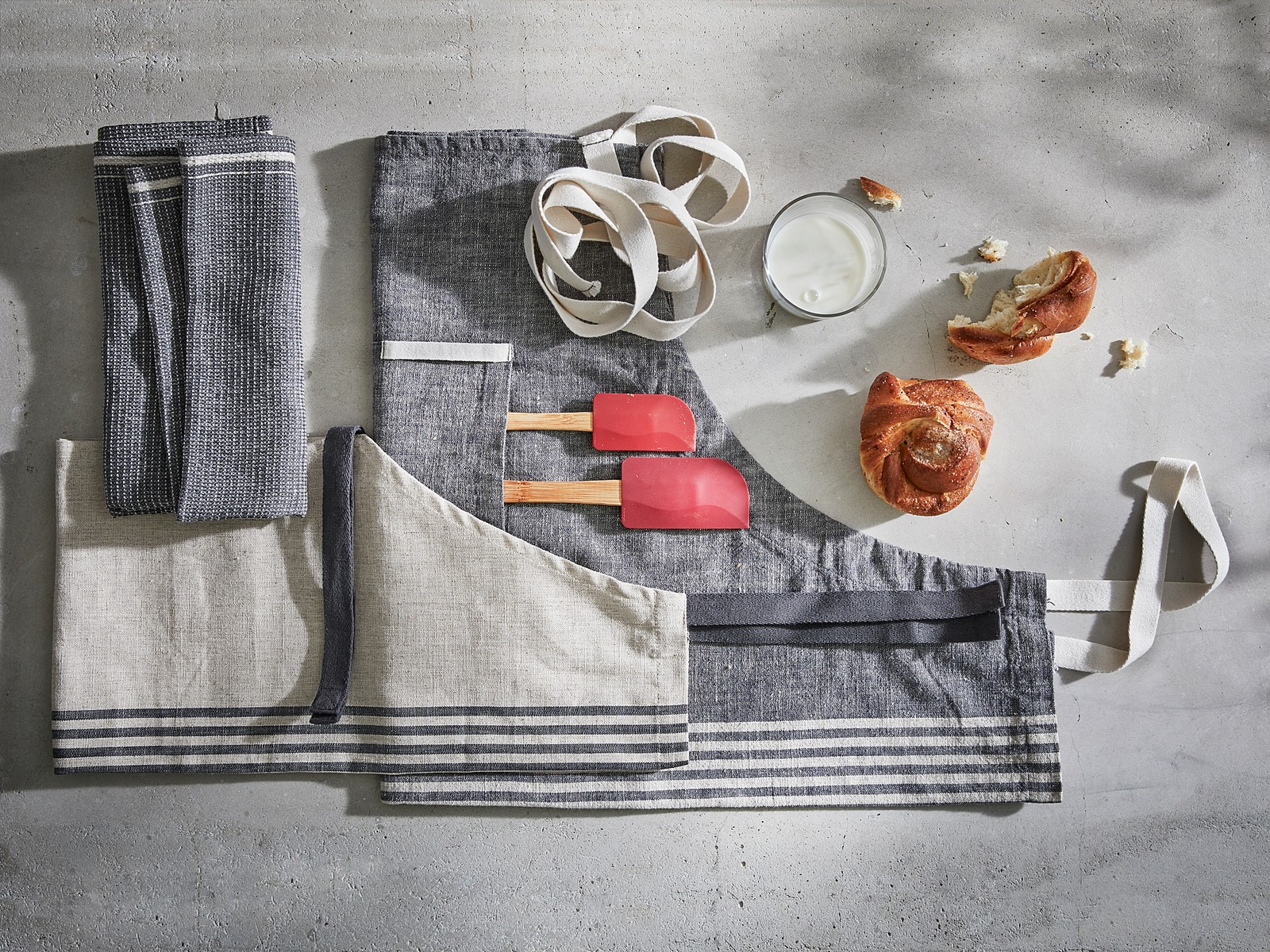 MARIATHERES Toalla de cocina, gris, 50x70 cm - IKEA