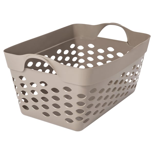 MATKÄLLARE Canasta de ropa, plástico gris, 22 l