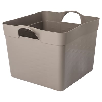 MATKÄLLARE Canasta, plástico gris, 22 l