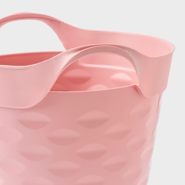 MATKÄLLARE Canasta, plástico rosa, 3 l
