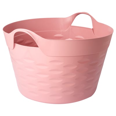 MATKÄLLARE Canasta, plástico rosa, 30 l