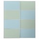 MEHAMN Par de puertas corredizas, aluminio ambos lados/azul claro Verde claro, 200x236 cm