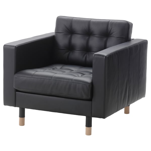 MORABO Sillón, Grann/Bomstad negro/madera
