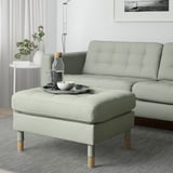 MORABO Taburete, Gunnared verde claro/madera