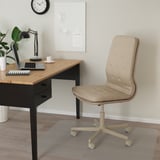 MULLFJÄLLET Silla sala de juntas ruedas, Naggen beige