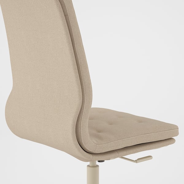 MULLFJÄLLET Silla sala de juntas ruedas, Naggen beige
