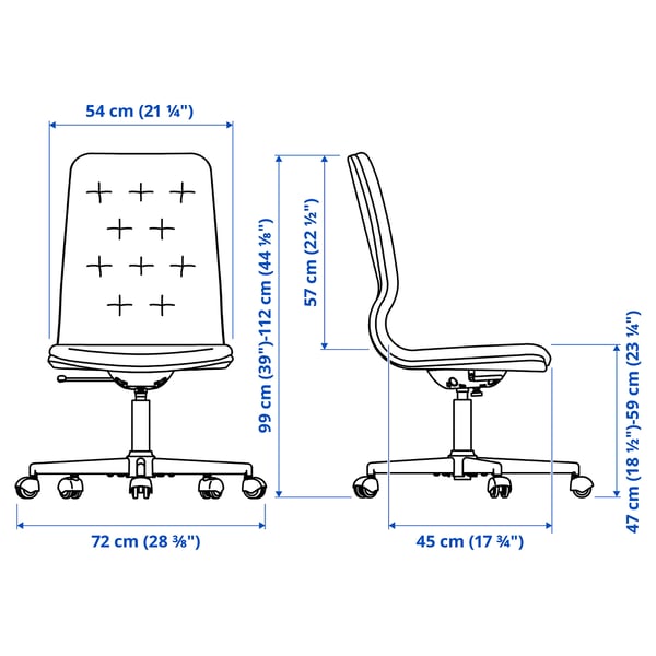 MULLFJÄLLET Silla sala de juntas ruedas, Naggen beige