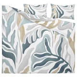 MYGGLASVINGE Funda nórdica +funda(s) de almohada, multicolor, King