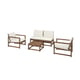NÄMMARÖ Sofá modular 4 asientos, ext, tinte café claro/Kuddarna gris claro/beige