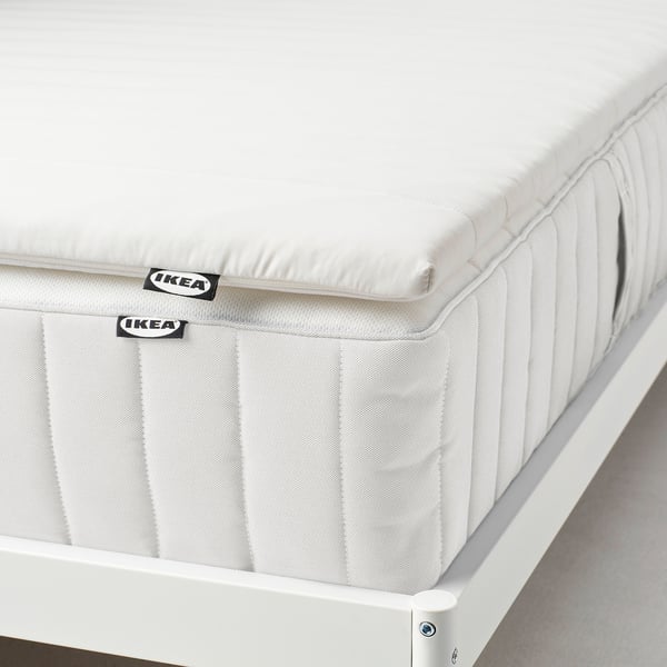 NÄSFJÄLLET Colchoneta, blanco, Matrimonial