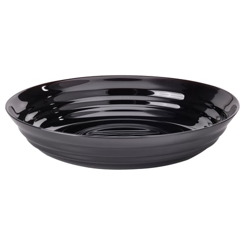 NÄTBARB Plato hondo, negro, 19 cm