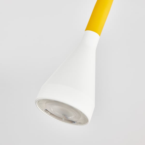NÄVLINGE Lámpara LED de escritorio, amarillo/blanco