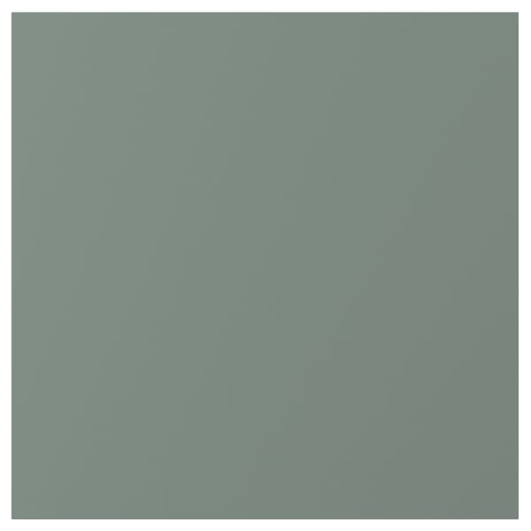 NICKEBO Puerta, mate verde grisáceo, 38x38 cm