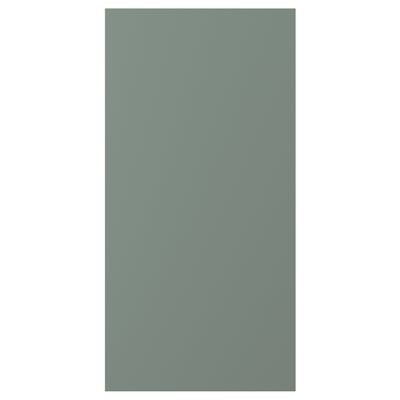 NICKEBO Puerta, mate verde grisáceo, 38x76 cm