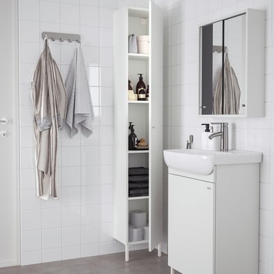 HEMNES Mueble de lavabo con 2 cajones, blanco, 60x47x83 cm - IKEA Mexico