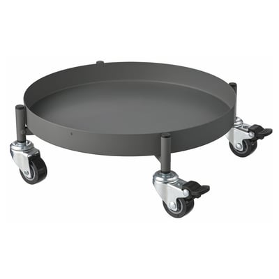 OLIVBLAD Base con ruedas, int/ext gris oscuro, 32 cm