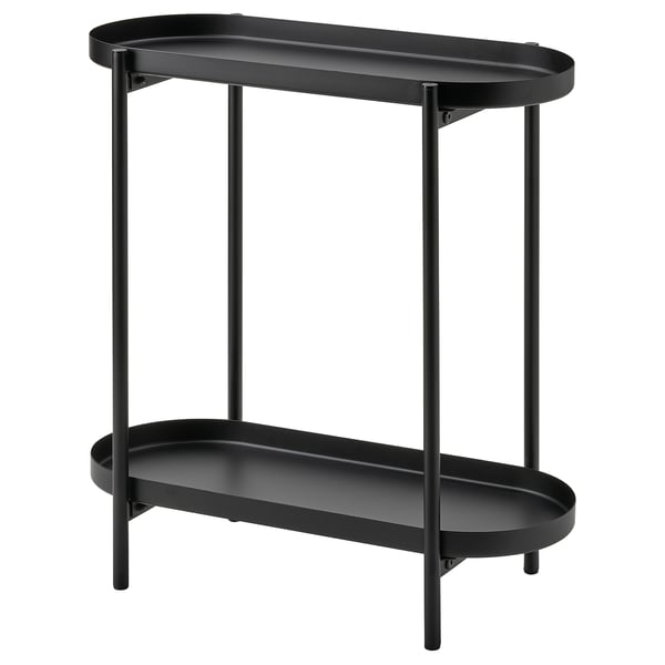 OLIVBLAD Pedestal para plantas, int/ext negro, 56 cm