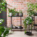 OLIVBLAD Pedestal para plantas, int/ext negro, 56 cm
